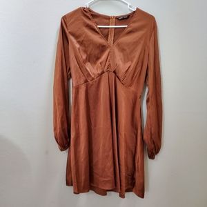 Satin dress maternity